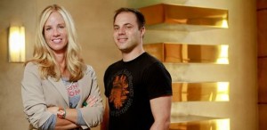 Diane Nelson and Geoff Johns